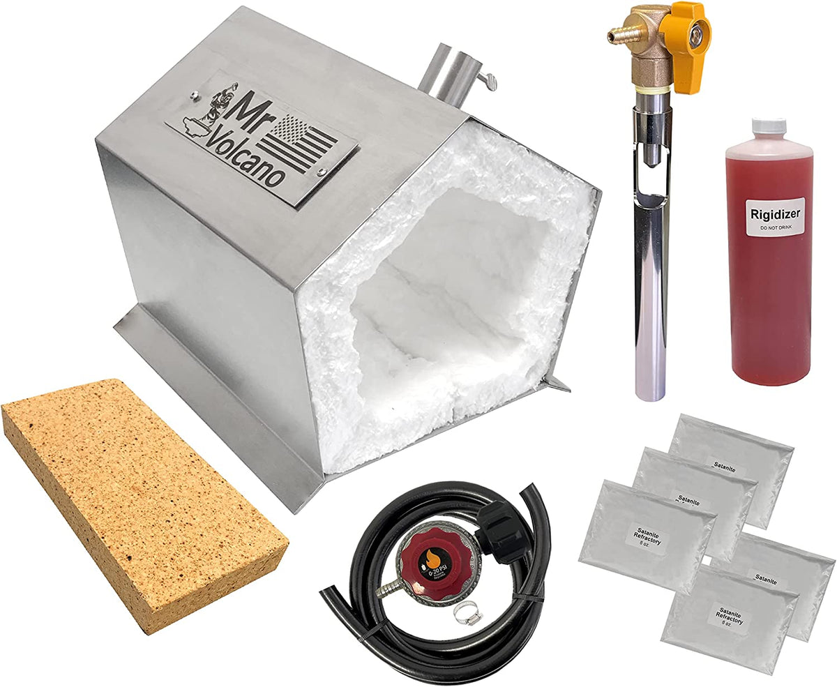 Mr Volcano Insulation Relining Kit for Hero 2 Forge (16 model) Includes:  Superwool XTRA Blanket, 16oz Rigidizer Concentrate, 4 lb Satanite Refractory