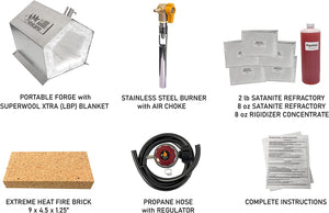 Mr Volcano Hero - Single Burner Propane Forge (Complete Kit) MADE IN USA